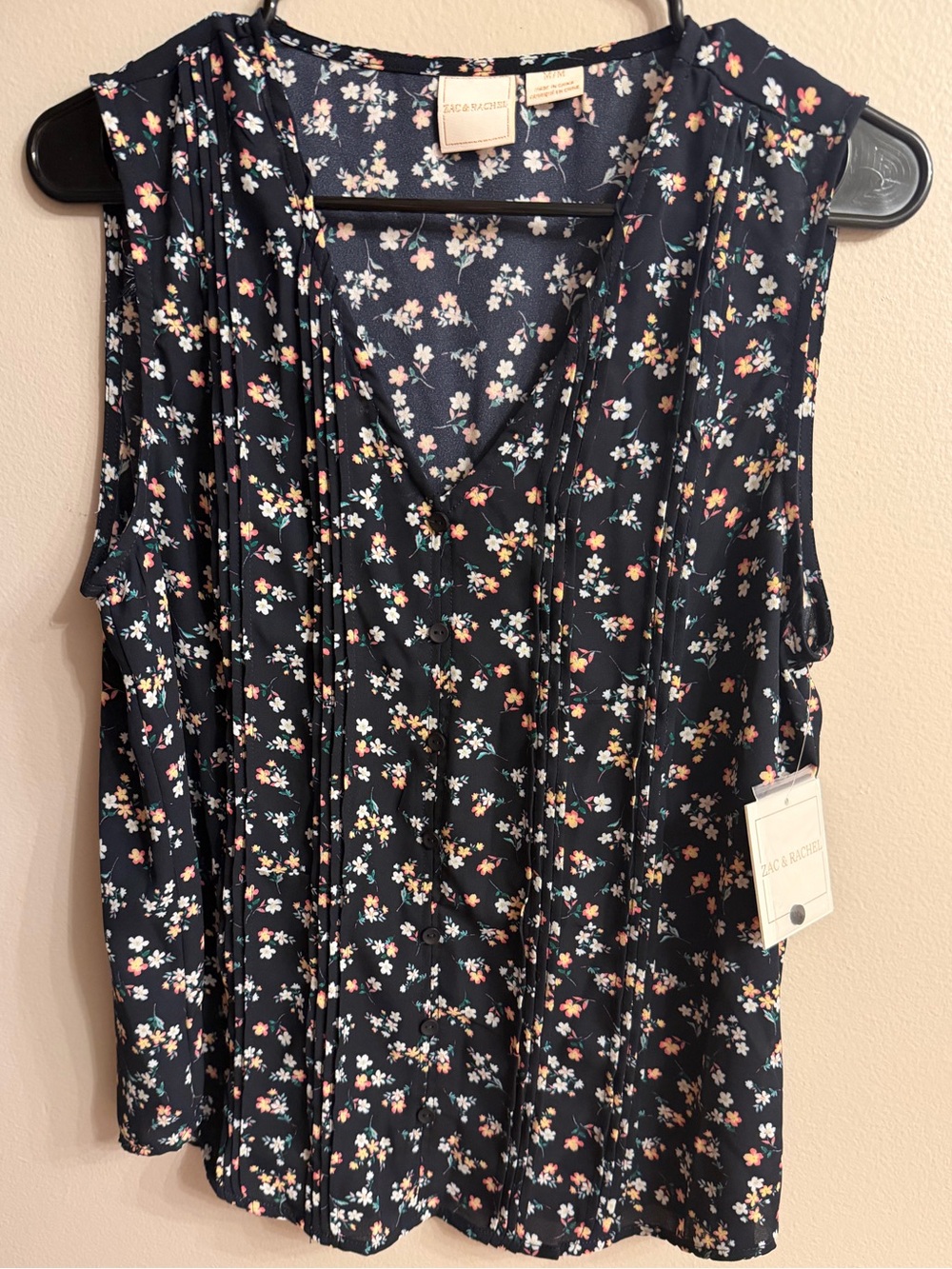 Zac & Rachel Sleeveless Floral Top